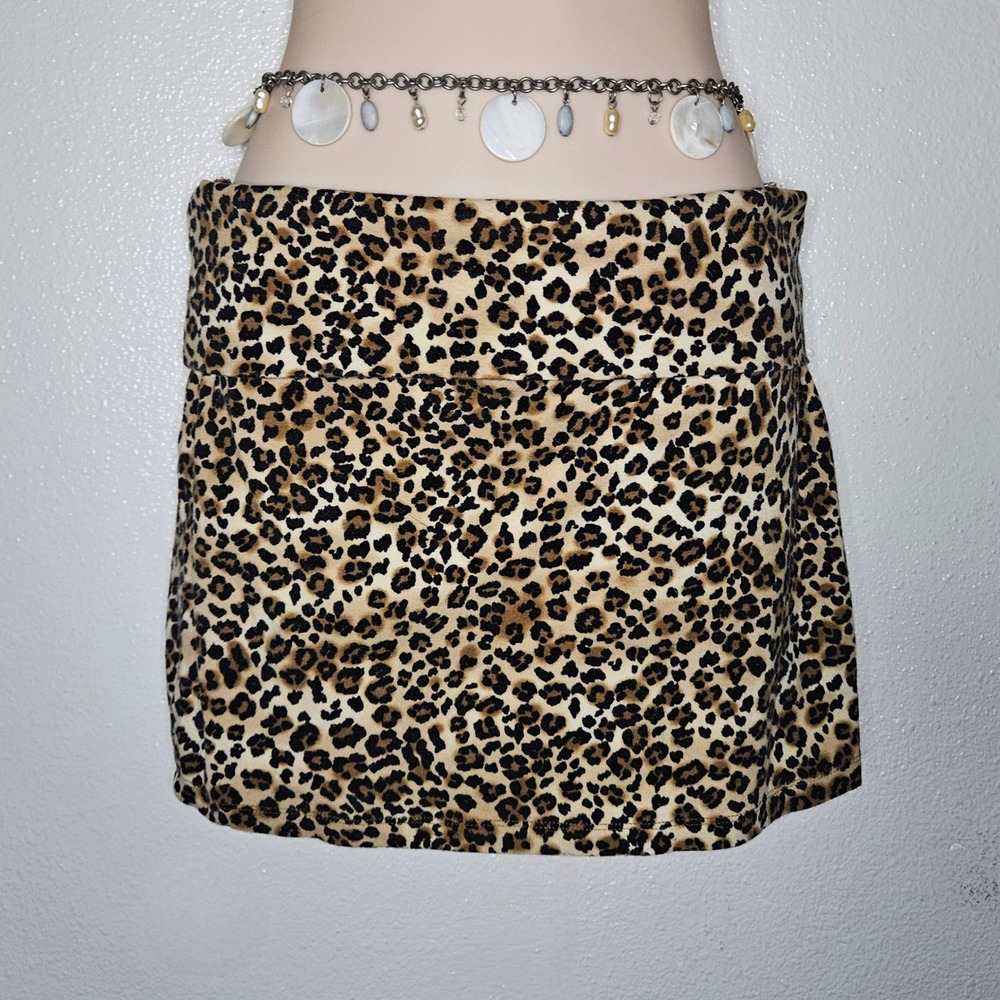 Charlotte Russe Leopard Print Mini Skirt